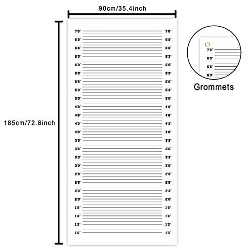 Mugshot Police Lineup Height Charts Banner Backdrop Background Accurate Measurements Theme Decor for Girls Bridal Shower Bachelorette Party Birthday Party Wedding Night Out Party Favors Decorations