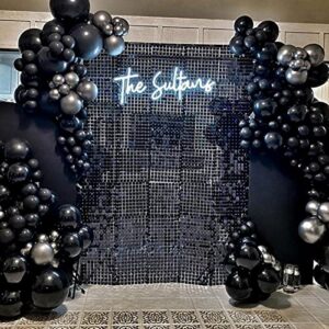 PartyWoo Black Balloons, 140 pcs Black Balloons Different Sizes Pack of 18 Inch 12 Inch 10 Inch 5 Inch for Balloon Garland as Birthday Decorations, Wedding Decorations, Baby Shower Decorations