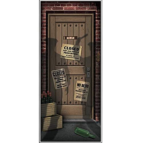 Beistle Speakeasy Plastic Door Cover- 1 pc