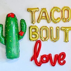 Cindo De Mayo LOVE Fiesta Bridal Shower Party Supplies Cactus Mexican Themed Banner for Anniversary Bachelorette Engagement Wedding Proposal Galentines Valentines Day Decorations 12PCS Kit of Qinsly