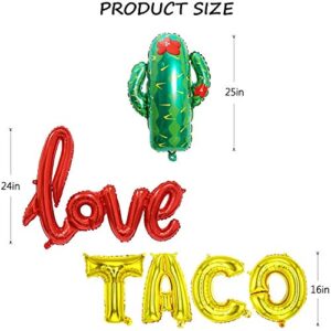 Cindo De Mayo LOVE Fiesta Bridal Shower Party Supplies Cactus Mexican Themed Banner for Anniversary Bachelorette Engagement Wedding Proposal Galentines Valentines Day Decorations 12PCS Kit of Qinsly