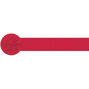 party crepe streamer | apple red | 81′ | party decor | 1 ct. –