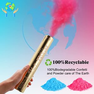 Gender reveal powder cannon,smoke bombs for gender reveal party 100% Biodegradable Tissue Safe Powder Smoke