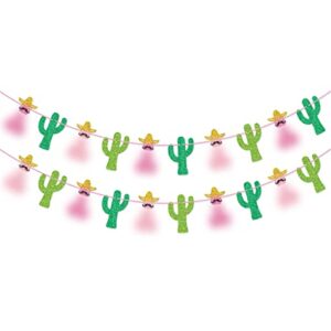 pink final fiesta banner garland cactus banner for mexican fiesta bachelorette party decorations