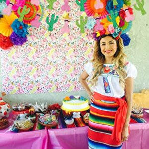 Pink Final Fiesta Banner Garland Cactus Banner for Mexican Fiesta Bachelorette Party Decorations