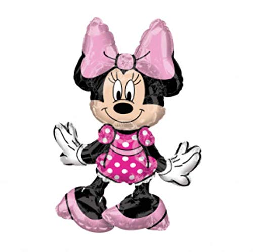 Anagram International, Inc. Minnie Mouse Consumer Inflated Party Balloon, 19", Multicolor