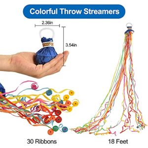 BEISHIDA 10Pack Streamers Popper Hand Throw Streamers No Mess Confetti Magic Paper Cracker for St.Patrick's Easter Celebration Birthday Propose Engagement Wedding Graduation Party Favors (Multi Color)