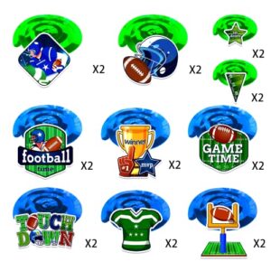 36 Pcs Super Football Decorations 2023 Hanging Swirls, Super Football Party Supplies 2023 Hanging Decorations, Football Party Decorations Super Football Decorations, Touchdown Party Sports Theme Decorations