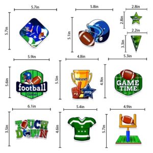 36 Pcs Super Football Decorations 2023 Hanging Swirls, Super Football Party Supplies 2023 Hanging Decorations, Football Party Decorations Super Football Decorations, Touchdown Party Sports Theme Decorations