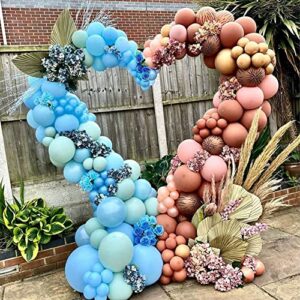 balloon column arch with base, heart shaped balloon arch stand frame display kit for wedding birthday party background decor supplies