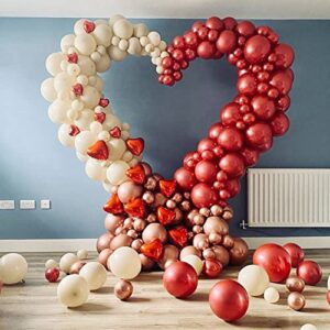 Balloon Column Arch with Base, Heart Shaped Balloon Arch Stand Frame Display Kit for Wedding Birthday Party Background Decor Supplies