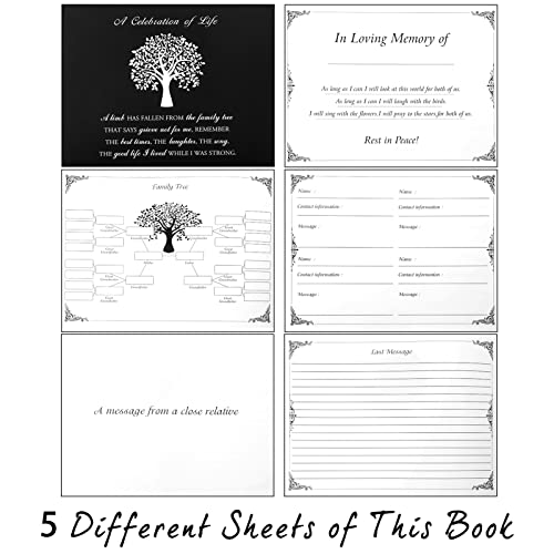 Funeral Guest Book Memorial Guest Book for Funeral 80 Pages Funeral Sign-in Book - A Celebration of Life