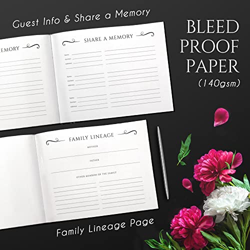 in Loving Memory Funeral Guest Book, Funeral Guestbook with Pen, Memorial Service Guest Book, Memorial Guest Book, Memorial Book, Funeral Book, Signature Book, Funeral Book Guest (FGB001)