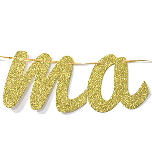 Gold Glitter Margaritas Banner Bunting Garland for Cinco De Mayo Mexican Fiesta Themed Party Decoration Supplies