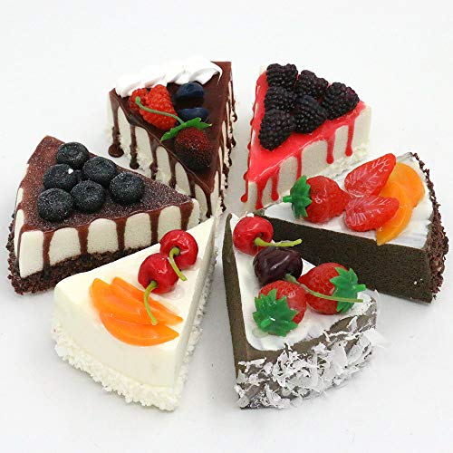 Nice purchase Fake Slice Cake Fake Food Bakery Shop Cake Display Model Party Decoration 4 inch Slice Faux Replica Cake