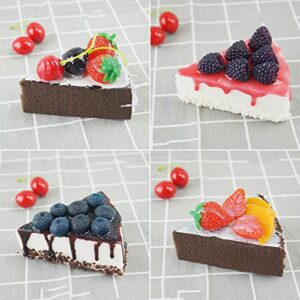 Nice purchase Fake Slice Cake Fake Food Bakery Shop Cake Display Model Party Decoration 4 inch Slice Faux Replica Cake