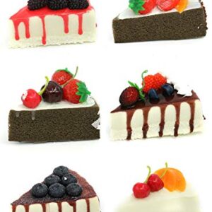 Nice purchase Fake Slice Cake Fake Food Bakery Shop Cake Display Model Party Decoration 4 inch Slice Faux Replica Cake