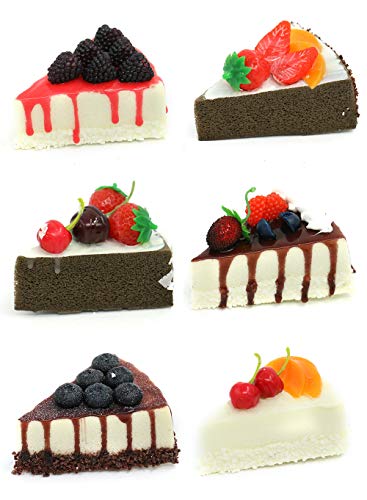 Nice purchase Fake Slice Cake Fake Food Bakery Shop Cake Display Model Party Decoration 4 inch Slice Faux Replica Cake