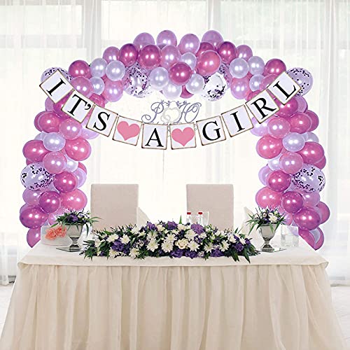 IT is A Girl Banner Sign Bunting Christening Baby Shower Garland Decoration Birthday Party Favors