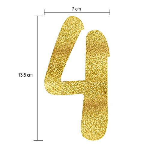 40 & Fabulous Gold Glitter Banner - Happy 40th Birthday Party Banner - 40th Wedding Anniversary Decorations - Milestone Birthday Party Decorations