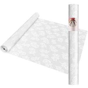 FrenzyBird Aisle Runner for Wedding Ceremony 100 x 3 Feet White Aisle Runner for Outdoor Wedding Church Decorations (Rose)