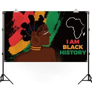 pudodo black history month backdrop banner african american national holiday party photography background wall decoration