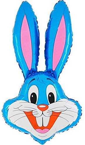 Toyland® 37" Rabbit Shaped Balloon Available In 5 Colours - Easter Balloons (BLUE)