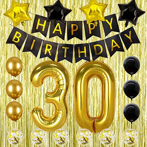 Dirty 30 Birthday Decorations For Her Him 30 Birthday Balloon Numbers Decorations For Men Women Happy 30th Birthday Decorations Dirty Thirty