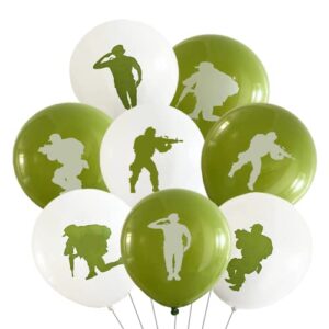 40pcs patriotic soldier balloons,veterans day memorial day independence day deployment returning back military army retirement party birthday party decor