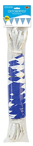 Beistle Plastic Oktoberfest Bavarian Pennant Banner For German Theme Party Supplies