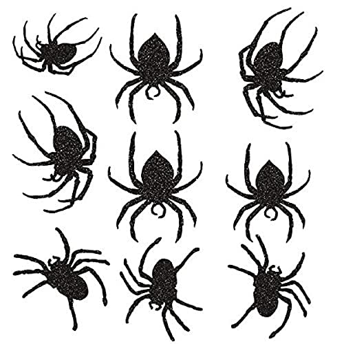 Amscan Glitter Paper Spider Cutouts