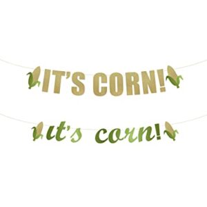 It's Corn! banner - Corn Party, Happy Corny Birthday, Pop Culture theme birthday party, Corn Hanging letter sign (Customizable) (Customizable)