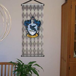 Magical Wizard Style Banner - 43in x 16in Wall Scroll - Boys Girls Birthday Party Flag - Ready to Hang - Perfect Barware Man Cave Gift - Unique HP Collectible Accessories Holiday Decoration Gifts (4 Blue)