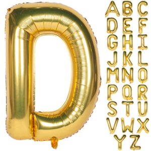 letter balloons 40 inch giant jumbo helium foil mylar for party decorations gold (40″ d, 40″ gold)