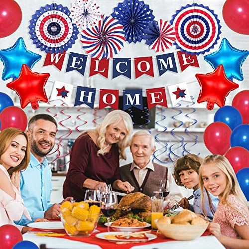Welcome Home Decorations Military, Welcome Home Balloons Kit, Welcome Home Banner, Welcome Home Party Decorations, Deployment Returning Army Homecoming Party Decor