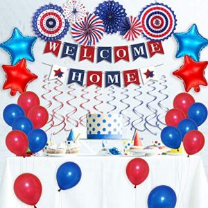 Welcome Home Decorations Military, Welcome Home Balloons Kit, Welcome Home Banner, Welcome Home Party Decorations, Deployment Returning Army Homecoming Party Decor