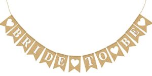 bridal shower banner decorations burlap bride to be sign rustic bunting garland backdrop for bridal shower wedding engagement bachelorette party decor