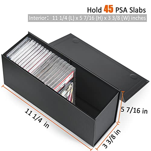 PSA Graded Card Storage Box, PSA Graded Card Storage Holder Container Toploader Box - 4 Pack