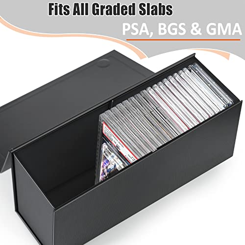 PSA Graded Card Storage Box, PSA Graded Card Storage Holder Container Toploader Box - 4 Pack