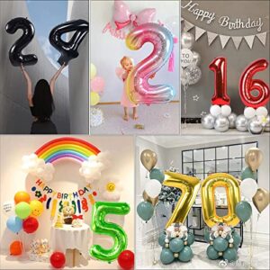 Smlpuame 40 inch Number Balloon 0-9 Gold Large Number 11 Balloons,Digital Balloons for Birthday Party Celebration Decorations Supplies, Helium Foil Number Balloons for Wedding Anniversary