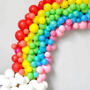 Beaumode 5 Inches Tiny Balloons Assorted Latex Rainbow Balloons 200pcs for DIY Balloon Garland Balloon Game Bridal Shower Bachelorette Birthday Party Centerpiece Decor