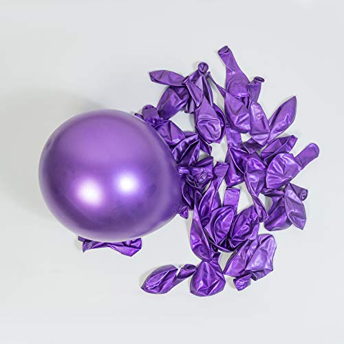 Macaron Purple Balloon Arch Garland Kit-Macaron Purple Balloon Metallic Purple Balloon 133Pcs for Birthday,Gender Reveal,Baby Shower,Wedding,Engagement,Christmas and Bachelor Party Decoration.