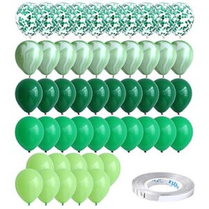 50 pcs 10 inch agate latex balloons green balloon colorful balloons for jungle baby shower wedding office birthday party supplies