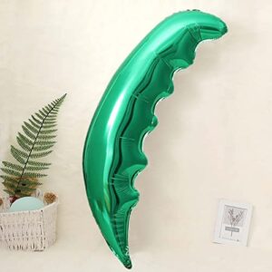 Creaides 6 Pack Coconut Palm Leaves Balloons Helium Foil Green Palm Tree Leaves Balloons for Birthday Wedding Baby Shower Hawaii Luau Tropical Party Decorations