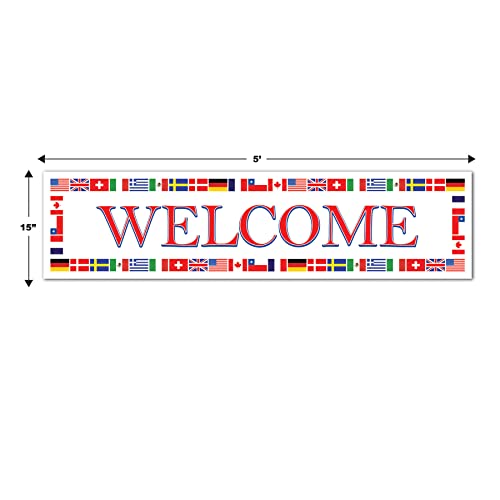 International Welcome Banners (asstd designs) Party Accessory (1 count) (2/Pkg)