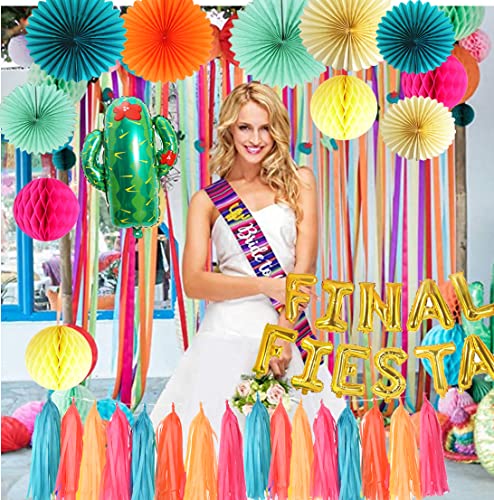 Final Fiesta Bachelorette Party Decorations/Fiesta Bridal Shower Decorations/Final Fiesta Banner Mexican Fiesta Theme Party Backdrop Decor Tropical Party, Luau Party, Mexican Themed Bachelorette