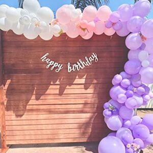 Pastel Purple Balloons 12inch 5inch 70pcs Latex Party Balloons Macaron Purple Birthday Balloons Wedding Baby Shower Party Decorations