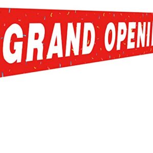 Large Grand Opening Banner, Retail Store Shop Business Sign, Business Office Store Front Banner, Store, Advertising, Flag (9.8x1.6 feet)