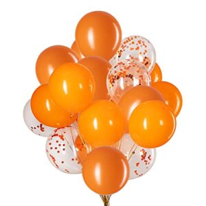 orange balloons,12 inch orange confetti balloon,latex balloons for party decorations,pack of 50