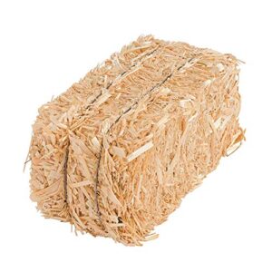 small natural hay bale – measures 5 inch – fall harvest and halloween crafts – 1 piece